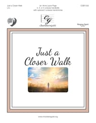 Just a Closer Walk Handbell sheet music cover Thumbnail